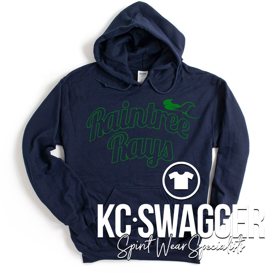 RAINTREE RAYS NAVY HOODIE
