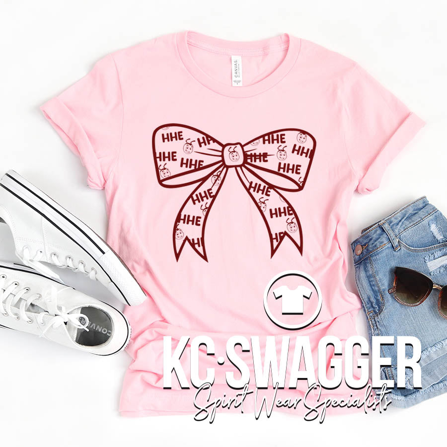 HHE HORNETS PINK BELLA CANVAS TEE