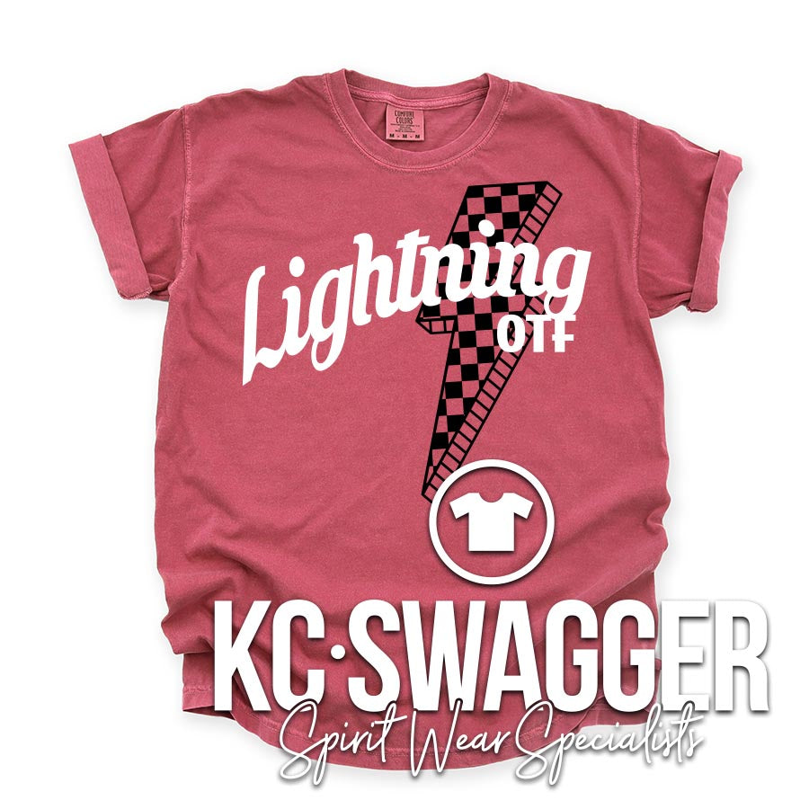 OTF LIGHTNING CRIMSON TEE