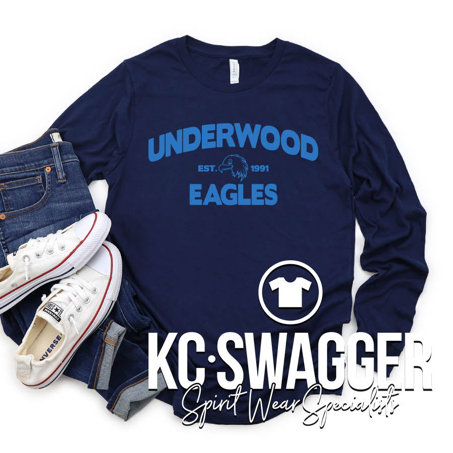 UWE EAGLES NAVY LONG SLEEVE TEE