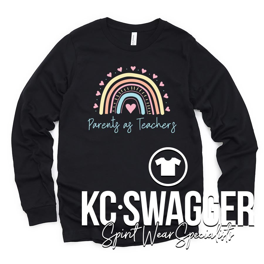 LSR7 PAT BLACK LONG SLEEVE BELLA CANVAS TEE