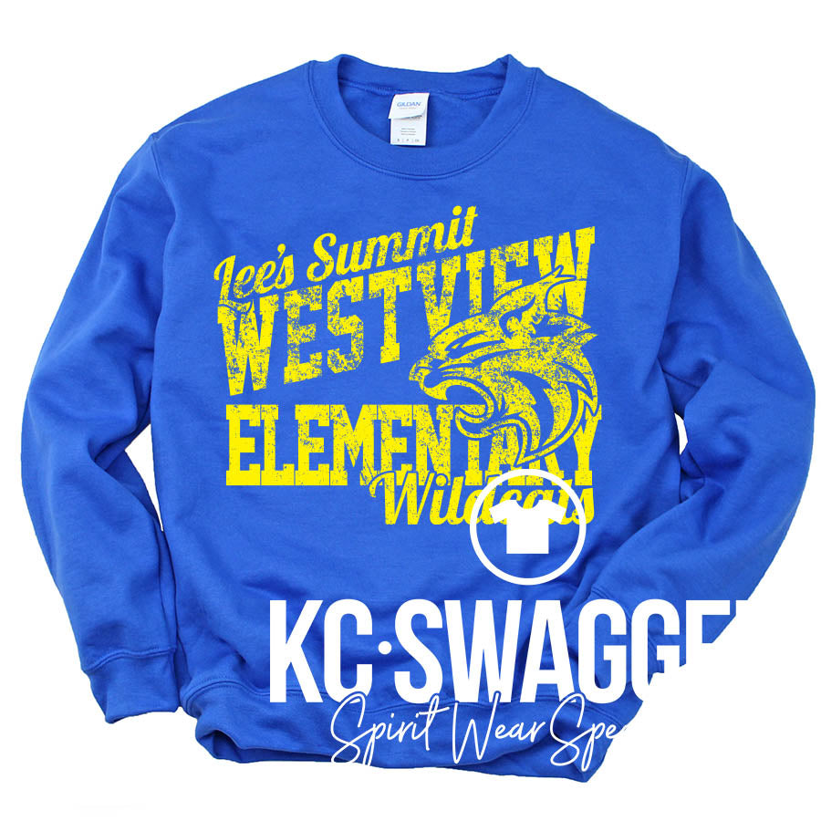 WVE WILDCATS ROYAL GILDAN SWEATSHIRT
