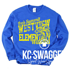 WVE WILDCATS ROYAL GILDAN SWEATSHIRT