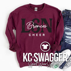 LSN CHEER MAROON SWEATSHIRT