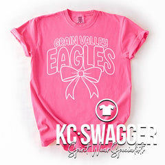 GVME EAGLES NEON PINK COMFORT COLORS TEE