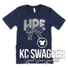 HPE HUSKIES NAVY BELLA CANVAS TEE