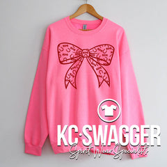 BCMS MUSTANGS NEON PINK SWEATSHIRT