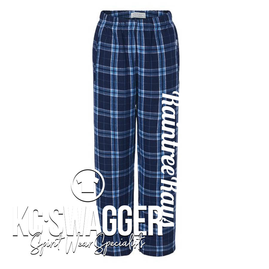 RAINTREE RAYS NAVY PLAID FLANNEL PANTS