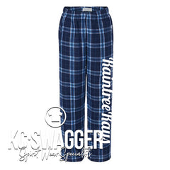 RAINTREE RAYS NAVY PLAID FLANNEL PANTS