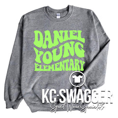 DYE DOLPHINS GRAY SWEATSHIRT