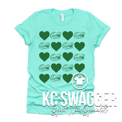 DWMS GATORS HEATHER MINT BELLA CANVAS TEE