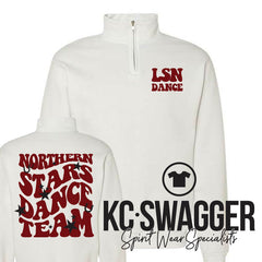 LSN DANCE JERZEES WHITE QUARTER ZIP