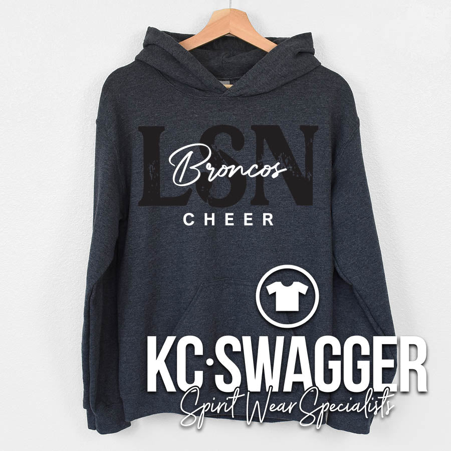 LSN CHEER CHARCOAL HOODIE