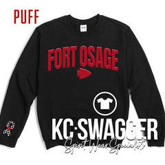 FOSD INDIANS BLACK GILDAN SWEATSHIRT