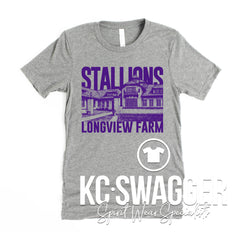 LFE STALLIONS ATHLETIC HEATHER BELLA CANVAS TEE