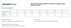 VISION SOURCE EYECARE MEN'S SPORT-TEK FULL ZIP CADET JACKET
