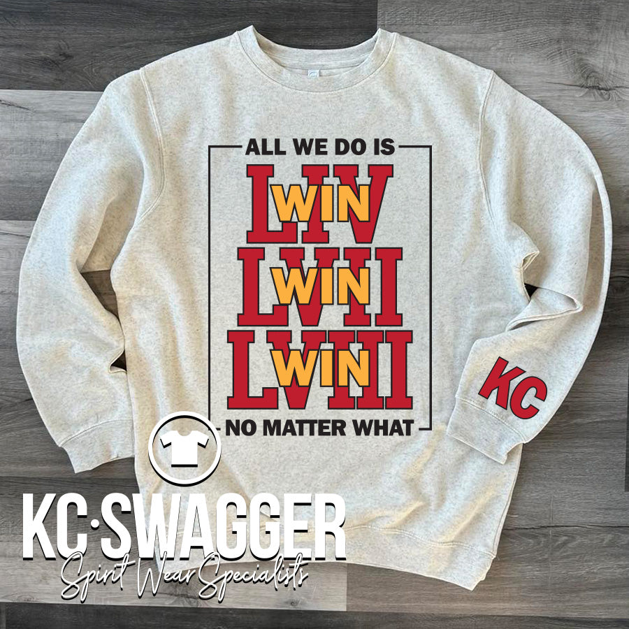 KC WIN X 3 PREMIUM LAT SWEATSHIRT KCSWAG
