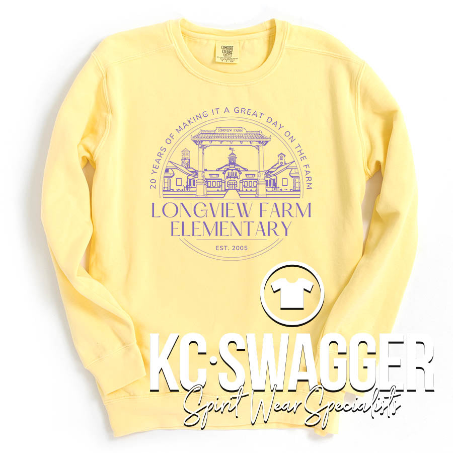 LFE ANNIVERSARY BUTTER COMFORT COLORS SWEATSHIRT (ADULT ONLY)