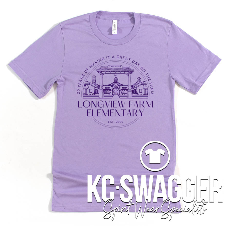 LFE ANNIVERSARY LAVENDER BELLA CANVAS TEE