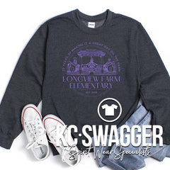 LFE ANNIVERSARY HEATHER CHARCOAL GILDAN SWEATSHIRT