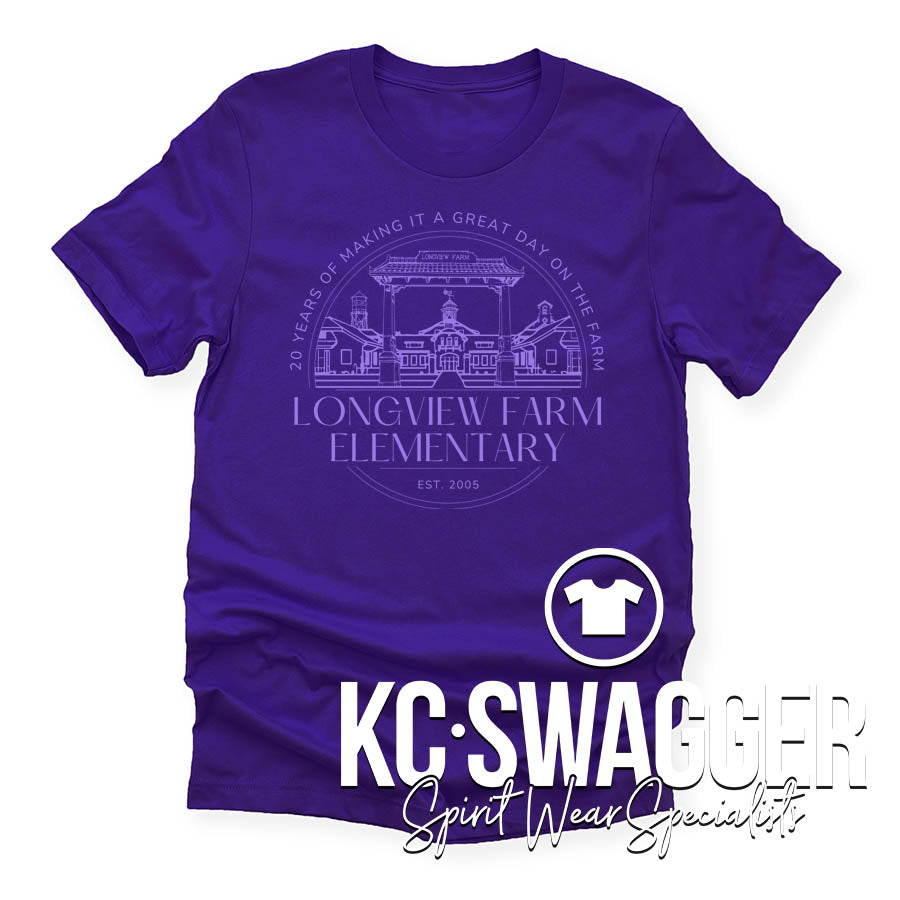 LFE ANNIVERSARY PURPLE BELLA CANVAS TEE