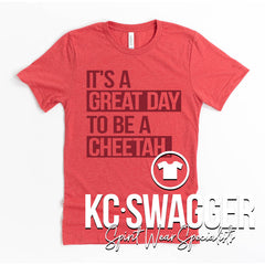 CLE CHEETAHS HEATHER RED TEE