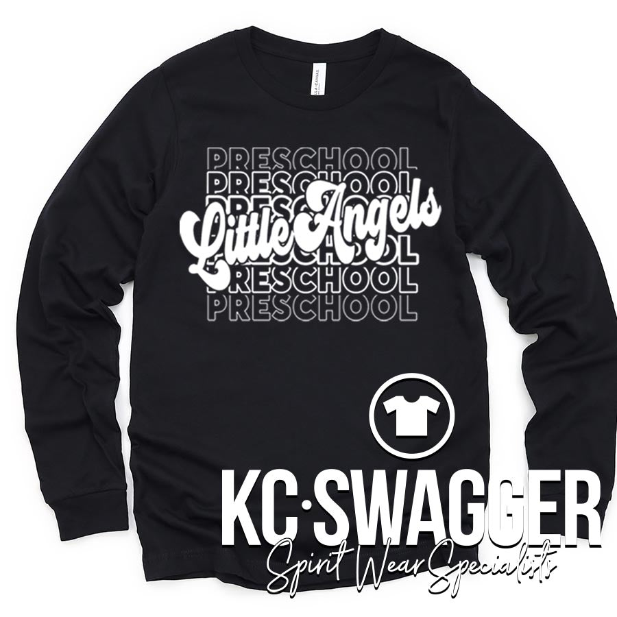 LITTLE ANGELS BLACK LONG SLEEVES