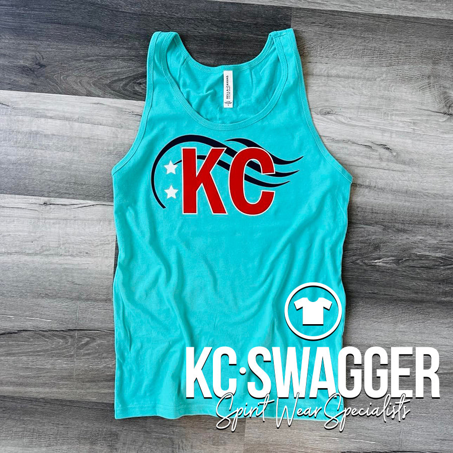 KC SOCCER TEAL TANK KCSWAG