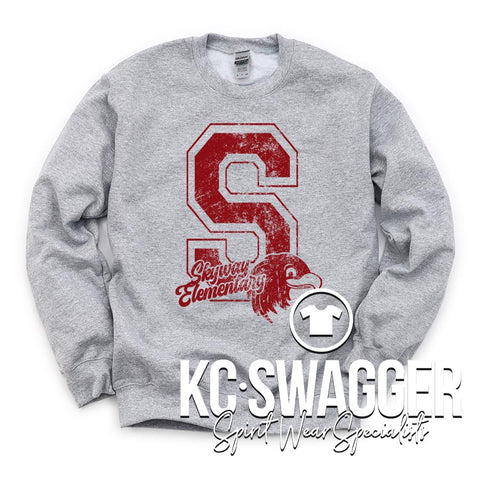 SKYWAY EAGLES SPORT GRAY GILDAN SWEATSHIRT