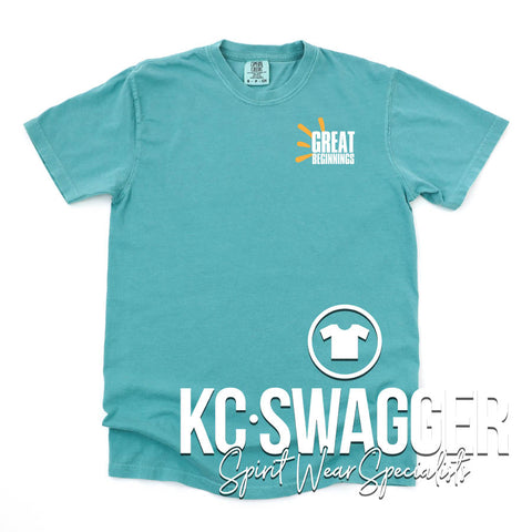 GREAT BEGINNINGS SEAFOAM COMFORT COLORS TEE