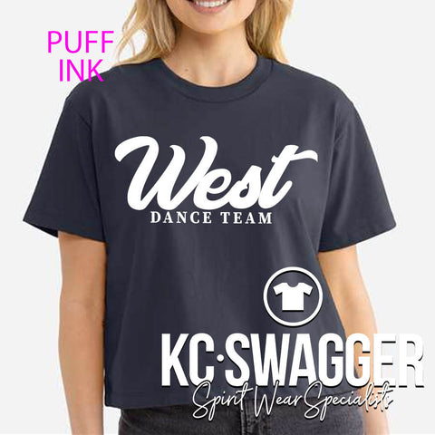 LSWDT NAVY HEAVYWEIGHT WOMEN'S BELLA CANVAS TEE