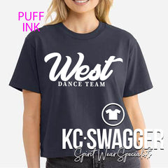 LSWDT NAVY HEAVYWEIGHT WOMEN'S BELLA CANVAS TEE