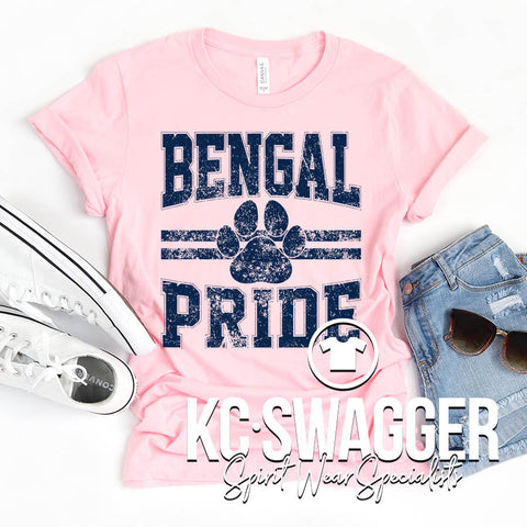 MLE BENGALS PINK BELLA CANVAS TEE