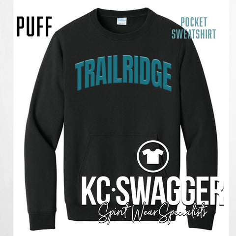 TRE TIMBERWOLVES BLACK PORT AND CO POCKET SWEATSHIRT