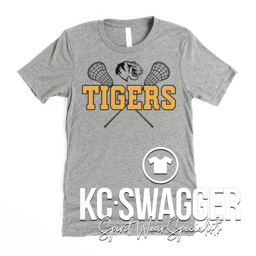 LSHS GIRLS LACROSSE SPORT GRAY BELLA CANVAS TEE