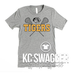 LSHS GIRLS LACROSSE SPORT GRAY BELLA CANVAS TEE