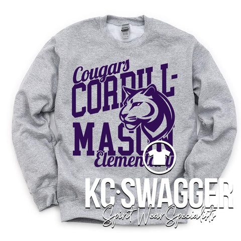 CME COUGARS SPORT GRAY GILDAN SWEATSHIRT