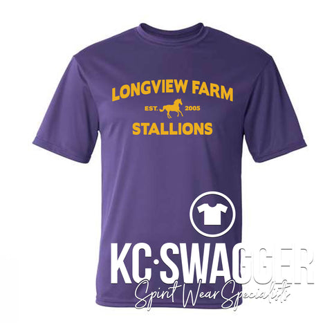 LFE STALLIONS PURPLE C2 PERFORMANCE TEE