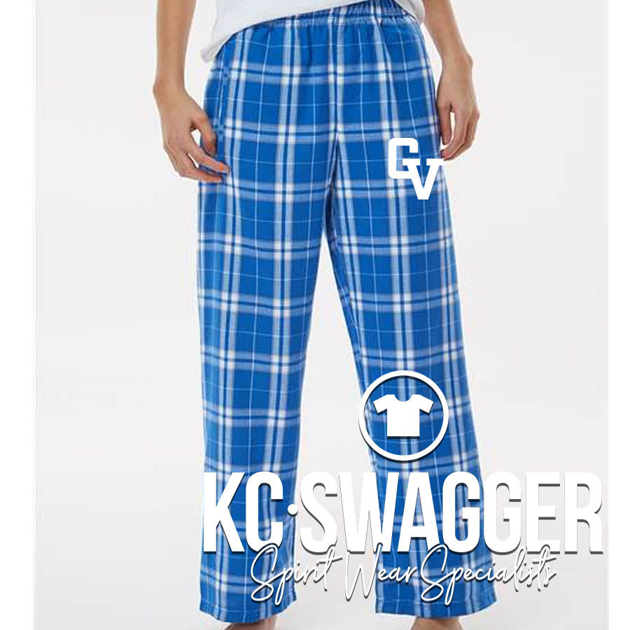 GVNMS EAGLES BLUE PLAID BOXERCRAFT FLANNEL PANTS