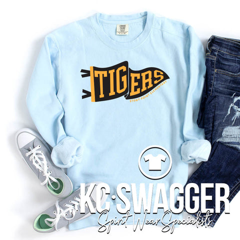 SPE TIGERS CHAMBRAY COMFORT COLORS SWEATSHIRT