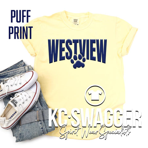 WVE WILDCATS BUTTER COMFORT COLORS TEE