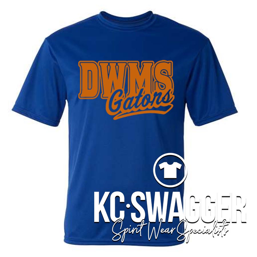 DWMS GATORS ROYAL C2 SPORT PERFORMANCE TEE
