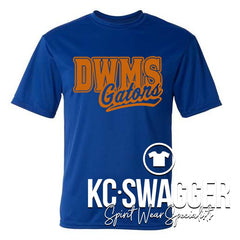 DWMS GATORS ROYAL C2 SPORT PERFORMANCE TEE