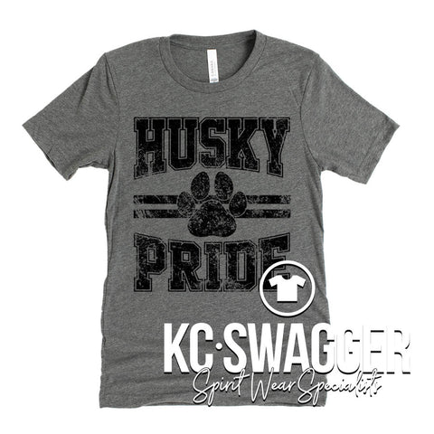 MRMS HUSKIES DEEP HEATHER BELLA CANVAS TEE