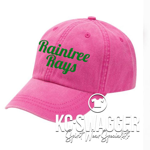 RAINTREE RAYS NEON PINK PIGMENT DYED HAT