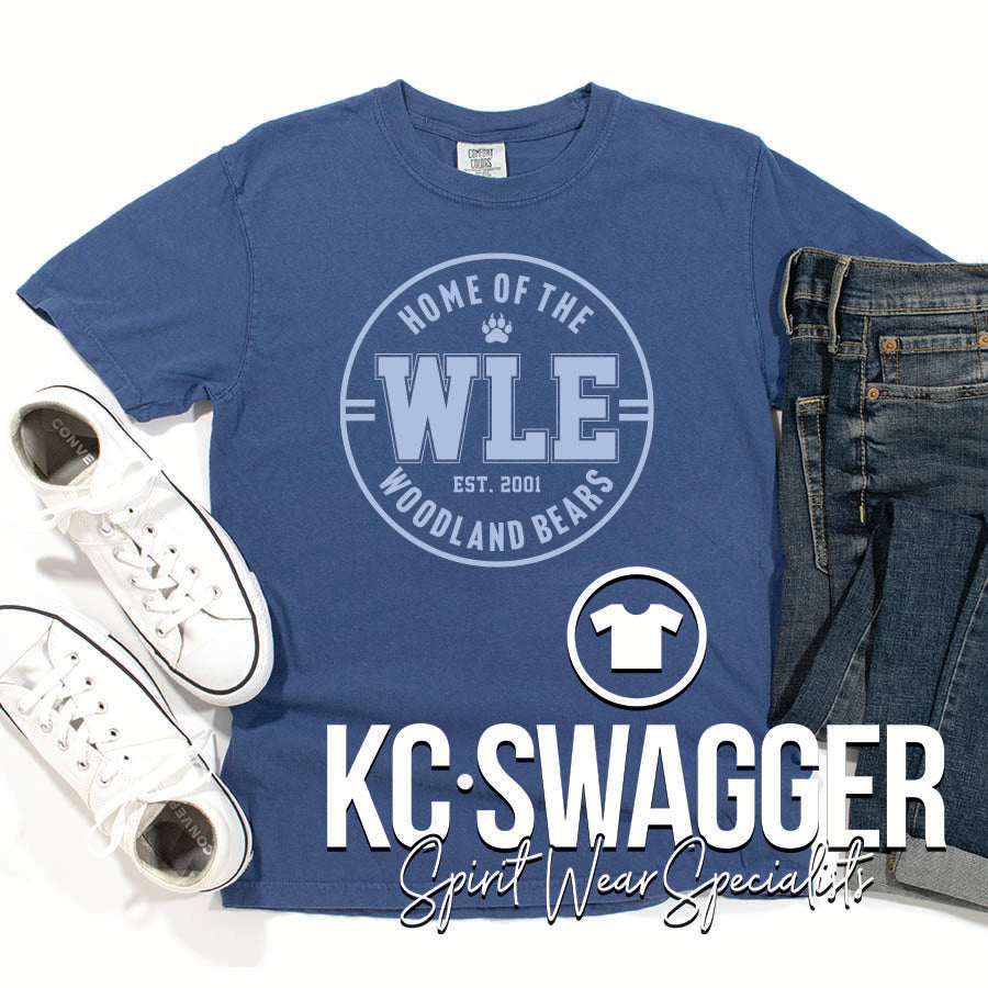WLE BEARS CHINA BLUE COMFORT COLORS TEE