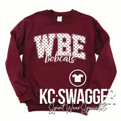 WBE BOBCATS MAROON PORT AND CO SWEATSHIRT