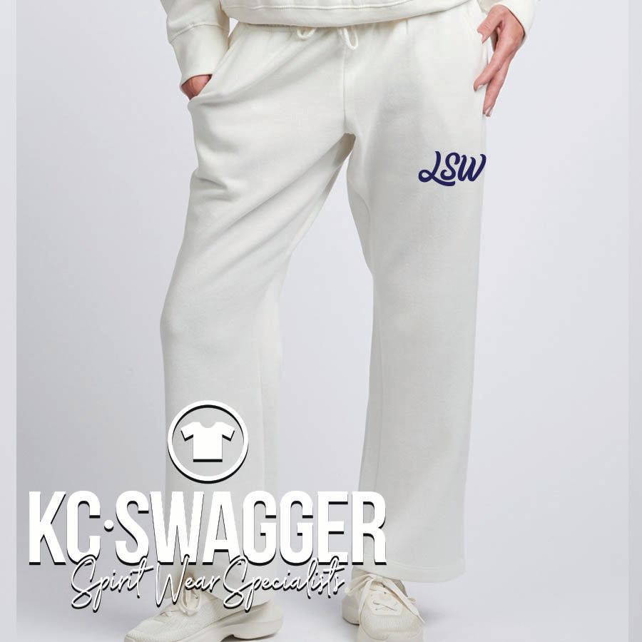 LSW CHEER LINEN ENZA LADIES WIDE LEG SWEATPANTS