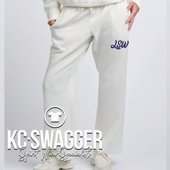 LSW CHEER LINEN ENZA LADIES WIDE LEG SWEATPANTS