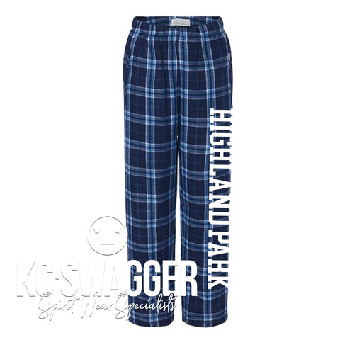 HPE HUSKIES NAVY FLANNEL PANTS